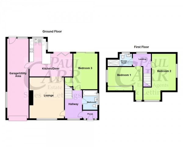 Floor Plan Image for 3 Bedroom Detached Bungalow for Sale in Redlands Way, Streetly, Sutton Coldfield, B74 3ET