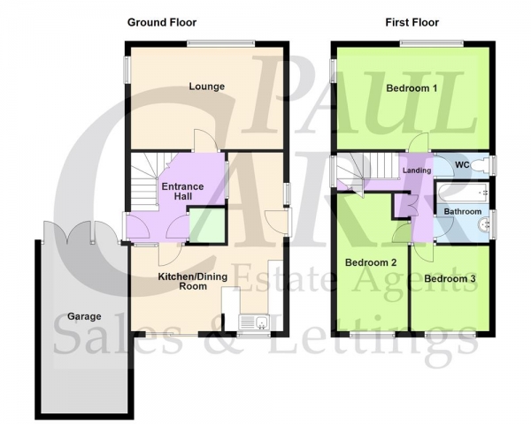 Floor Plan for 3 Bedroom Detached House for Sale in Hundred Acre Road, Streetly, Sutton Coldfield, B74 2LB, Streetly, B74, 2LB -  &pound350,000