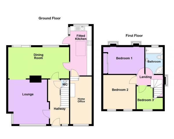 Floor Plan Image for 3 Bedroom Semi-Detached House for Sale in Chester Road, Streetly, Sutton Coldfield