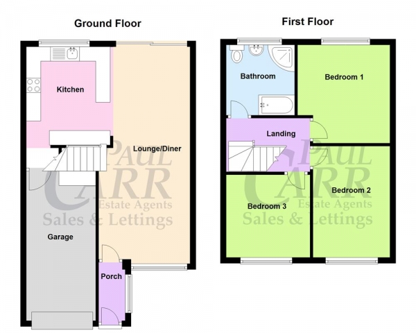 Floor Plan for 3 Bedroom Terraced House for Sale in Maxholm Road, Streetly, Sutton Coldfield, B74 3SX, Streetly, B74, 3SX -  &pound305,000