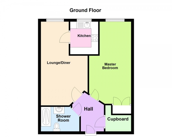 Floor Plan Image for 1 Bedroom Retirement Property for Sale in Chester Road, Streetly, Sutton Coldfield