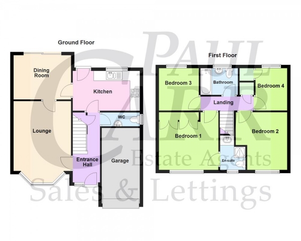 Floor Plan Image for 4 Bedroom Detached House for Sale in Harvesters Close, Aldridge/Streetly borders, WS9 0YU