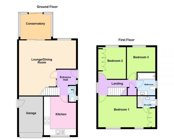 Floor Plan Image for 3 Bedroom Detached House for Sale in Lindrosa Road, Streetly, Sutton Coldfield, B74 3LB