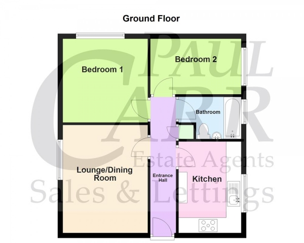 Floor Plan Image for 2 Bedroom Apartment for Sale in Hardwick Court, Wood Lane, Streetly, B74 3LH