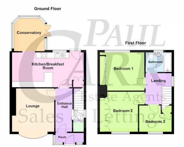 Floor Plan Image for 3 Bedroom Semi-Detached House for Sale in Laneside Avenue, Streetly, Sutton Coldfield, B74 2BU