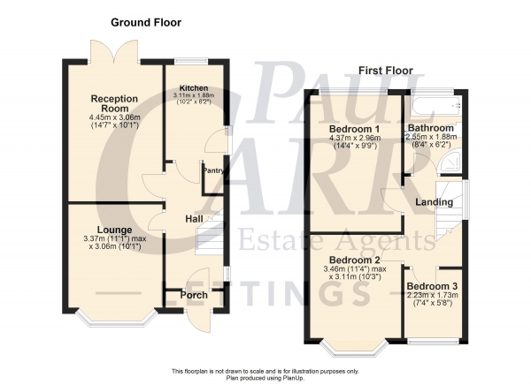 Floor Plan Image for 3 Bedroom Semi-Detached House to Rent in Rocky Lane, Perry Barr, Birmingham B42 1PB