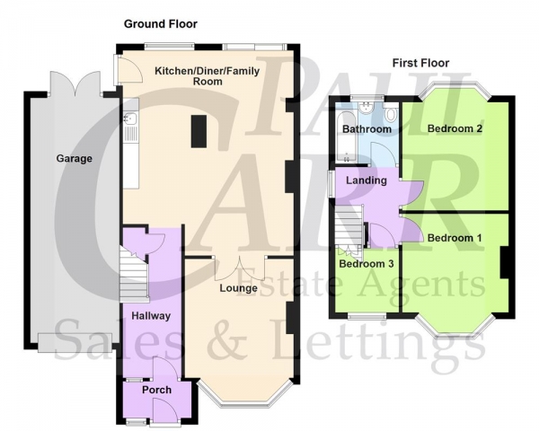 Floor Plan Image for 3 Bedroom Semi-Detached House for Sale in George Frederick Road, Sutton Coldfield