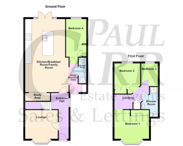 Floor Plan Image for 4 Bedroom Semi-Detached House for Sale in Foley Road West, Sutton Coldfield