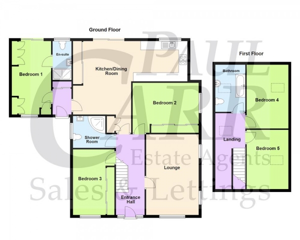 Floor Plan Image for 5 Bedroom Detached Bungalow for Sale in Tudor Grove, Streetly, Sutton Coldfield, B74 2LL