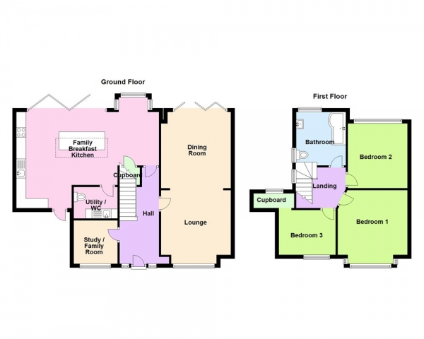 Floor Plan Image for 3 Bedroom Detached House for Sale in Sunnybank Road, Sutton Coldfield, B73 5RL