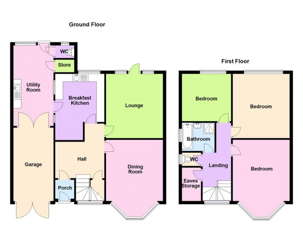 Floor Plan Image for 3 Bedroom Semi-Detached House for Sale in Emmanuel Road, Sutton Coldfield, B73 5LY