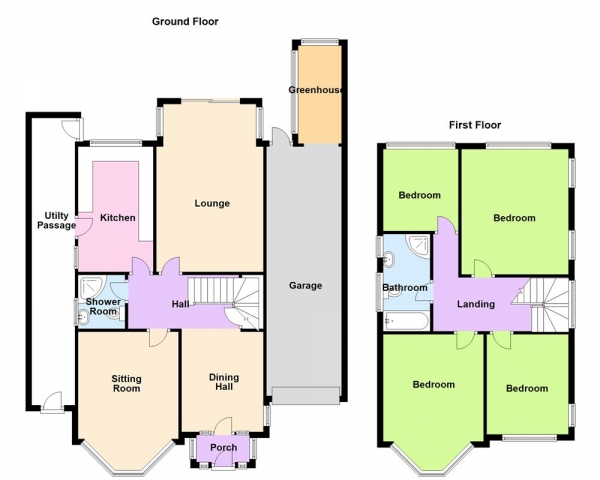 Floor Plan Image for 4 Bedroom Detached House for Sale in Darnick Road, Sutton Coldfield, B73 6PG