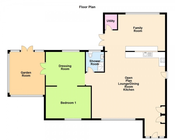 Floor Plan Image for 3 Bedroom Detached Bungalow for Sale in Hothersall Drive, Sutton Coldfield, B73 5RW