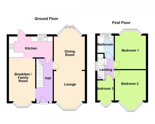 Floor Plan Image for 3 Bedroom Detached House for Sale in Elizabeth Road, Sutton Coldfield, B73 5AS