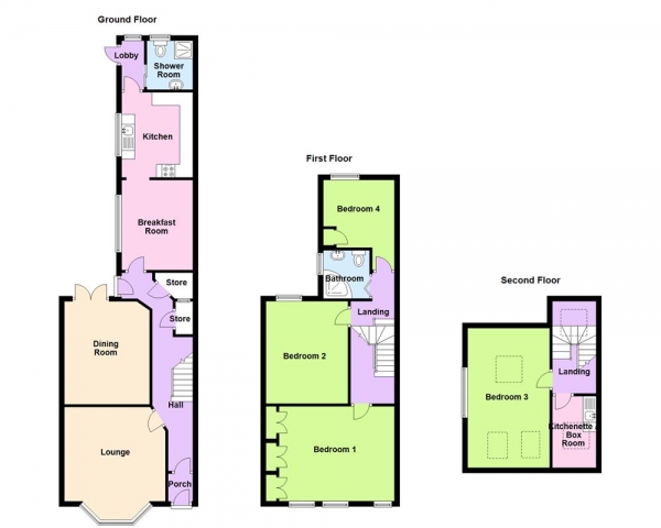 Floor Plan Image for 4 Bedroom Semi-Detached House for Sale in Maney Hill Road, Sutton Coldfield, B72 1JL