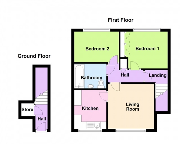 Floor Plan Image for 2 Bedroom Retirement Property for Sale in Talbot Close, Birmingham, B23 5YD