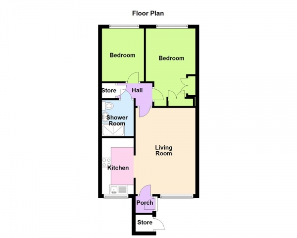 Floor Plan Image for 2 Bedroom Bungalow for Sale in Talbot Close, Birmingham, B23 5YD