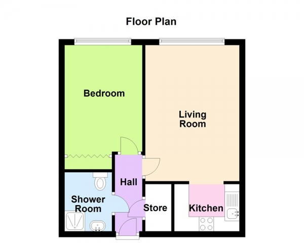 Floor Plan Image for 1 Bedroom Retirement Property for Sale in Midland Drive, Sutton Coldfield, B72 1TU