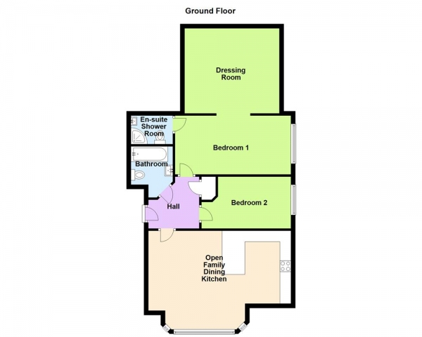 Floor Plan Image for 2 Bedroom Apartment for Sale in Birmingham Road, Sutton Coldfield, B72 1DP