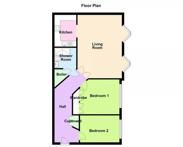 Floor Plan Image for 2 Bedroom Apartment for Sale in Caversham Place, Sutton Coldfield, B73 6HY