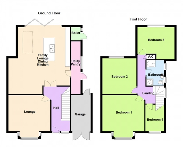 Floor Plan Image for 4 Bedroom Semi-Detached House for Sale in Boldmere Road, Sutton Coldfield, B73 5EU