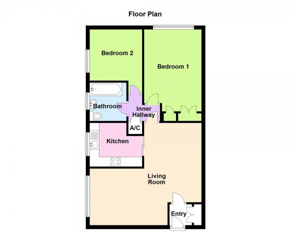 Floor Plan Image for 2 Bedroom Apartment for Sale in Boldmere Gardens, Sutton Coldfield, B73 5LN