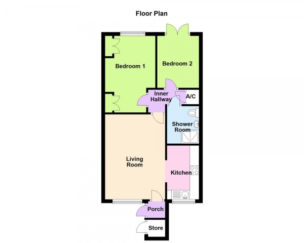 Floor Plan Image for 2 Bedroom Bungalow for Sale in Talbot Close, Birmingham, B23 5YD