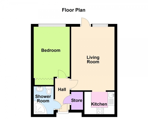 Floor Plan Image for 1 Bedroom Retirement Property for Sale in Midland Drive, Sutton Coldfield, B72 1TU