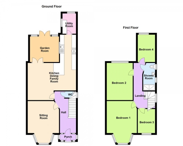 Floor Plan Image for 4 Bedroom Semi-Detached House for Sale in Jockey Road, Sutton Coldfield, B73 5XP