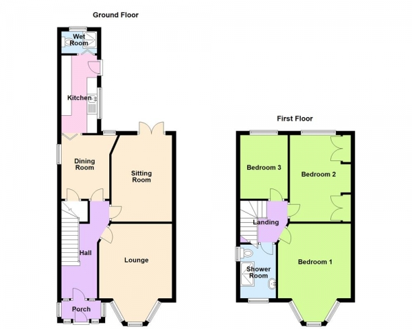 Floor Plan Image for 3 Bedroom Semi-Detached House for Sale in Jockey Road, Sutton Coldfield, B73 5PN