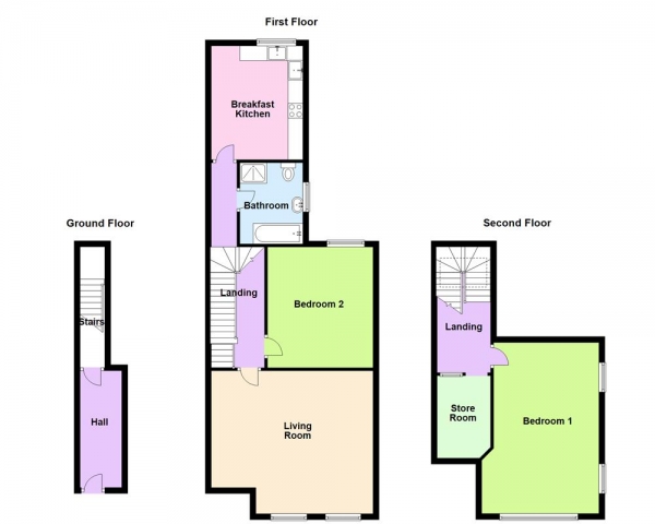 Floor Plan Image for 2 Bedroom Apartment for Sale in Chester Road, Sutton Coldfield, B73 5HY