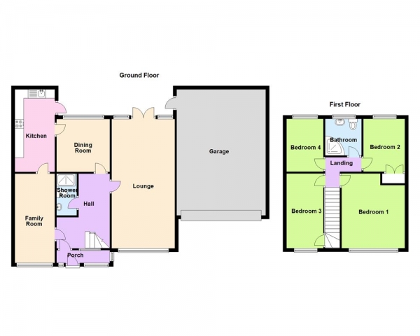 Floor Plan Image for 4 Bedroom Detached House for Sale in Lapworth Drive, West Midlands, B73 6QG