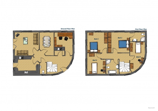 Floor Plan Image for 4 Bedroom Detached House for Sale in Plot 7 - Petersfield, Elvin Way, Chesterfield