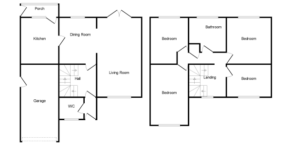 Floor Plan Image for 4 Bedroom Detached House for Sale in Birkinstyle Lane, Shirland, Alfreton