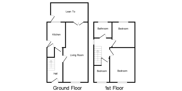 Floor Plan Image for 3 Bedroom Detached House for Sale in Kenning Street, Clay Cross