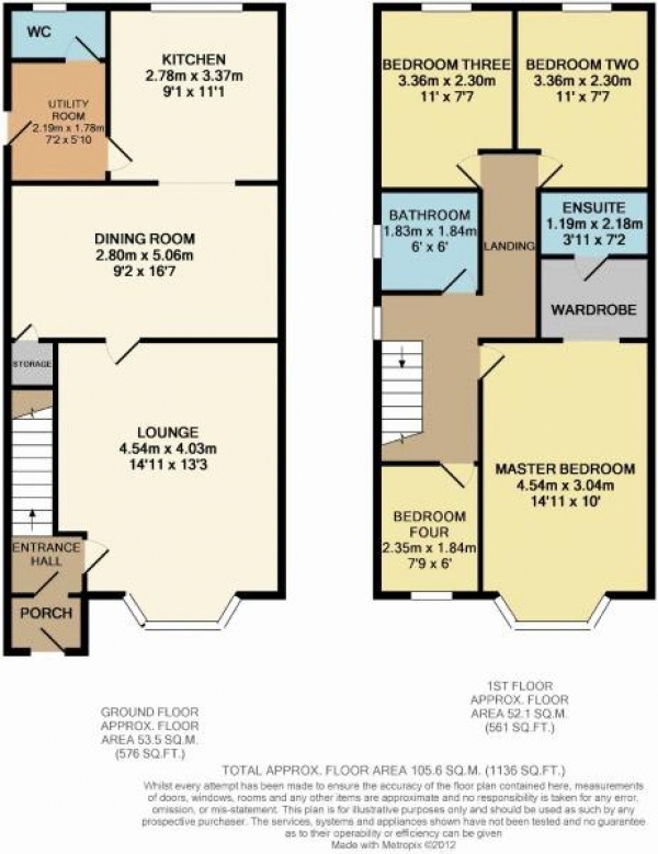 Floor Plan Image for 4 Bedroom Semi-Detached House for Sale in Birkin Lane, Temple Normanton