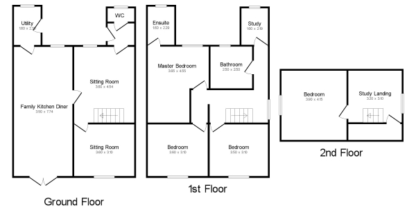 Floor Plan Image for 4 Bedroom Detached House for Sale in Newmarket Lane, Clay Cross