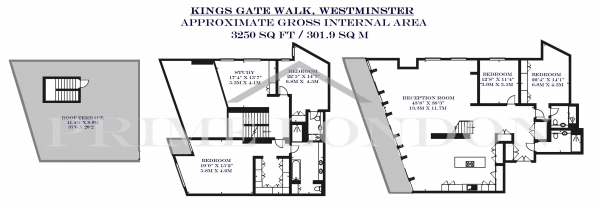 Floor Plan Image for 4 Bedroom Penthouse for Sale in Kings Gate Walk, Westminster, London