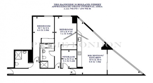 Floor Plan Image for 2 Bedroom Apartment for Sale in NEO Bankside, Sumner Street, Bankside