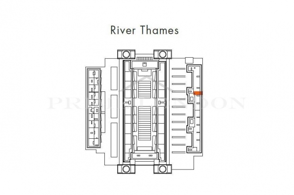 Floor Plan for 1 Bedroom Apartment to Rent in Switch House East, Battersea Power Station, London, SW11, 8EZ - £600  pw | £2600 pcm