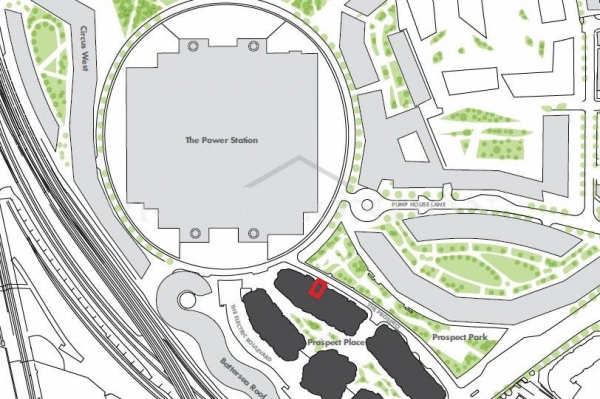 Floor Plan Image for 1 Bedroom Apartment to Rent in Prospect Place, Battersea Power Station, London