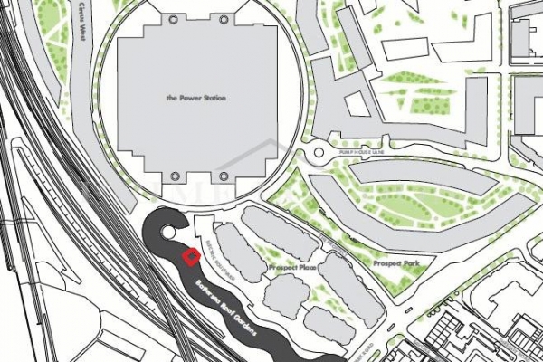 Floor Plan Image for 2 Bedroom Apartment to Rent in Battersea Roof Gardens, Battersea Power Station, London