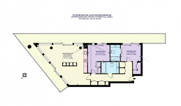 Floor Plan Image for 2 Bedroom Apartment for Sale in Tudor House, One Tower Bridge, London