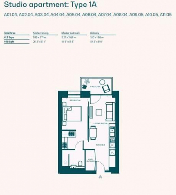 Floor Plan Image for 1 Bedroom Apartment for Sale in Capella, Kings Cross, London