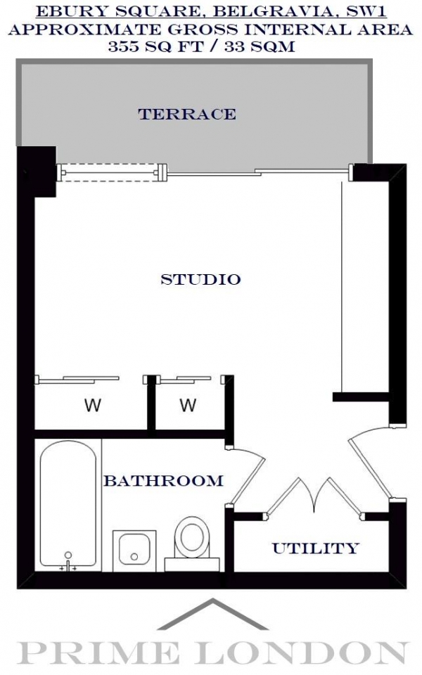 Floor Plan Image for Apartment to Rent in Ebury Square, Belgravia, London