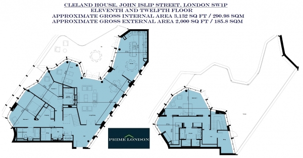 Floor Plan Image for 4 Bedroom Apartment for Sale in Cleland House, John Islip Street, Westminster