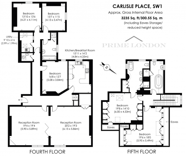 Floor Plan Image for 5 Bedroom Apartment for Sale in Carlisle Mansions, Carlisle Place, Victoria