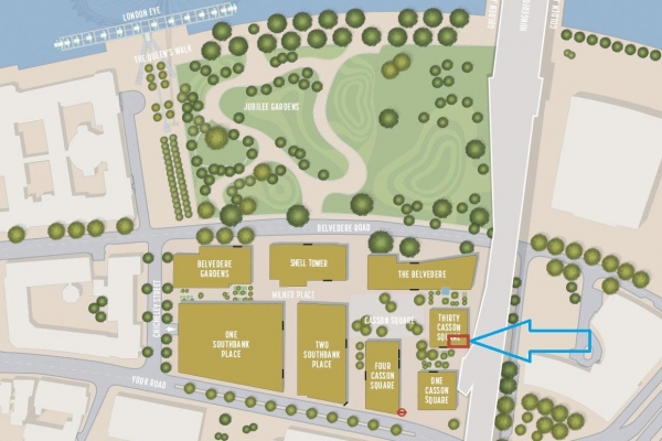 Floor Plan Image for 2 Bedroom Apartment to Rent in Thirty Casson Square, Southbank Place, Waterloo