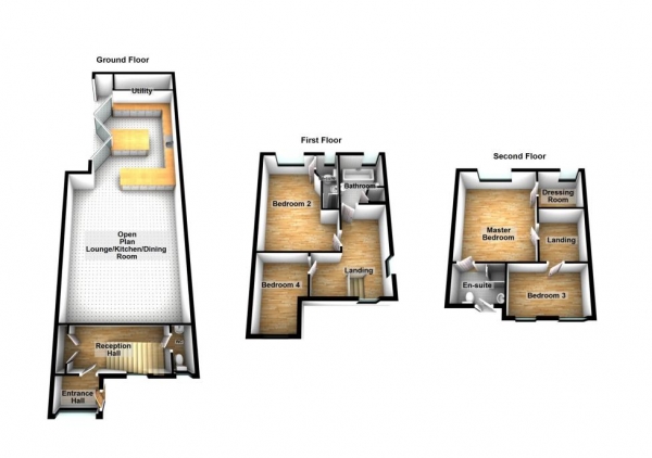 Floor Plan Image for 4 Bedroom Detached House for Sale in Reddicap Hill, Sutton Coldfield