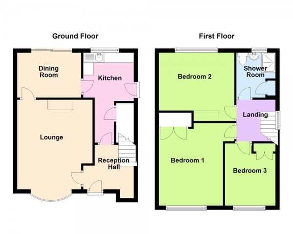 Floor Plan Image for 3 Bedroom Semi-Detached House for Sale in Windyridge Road, Sutton Coldfield, B76 1HR